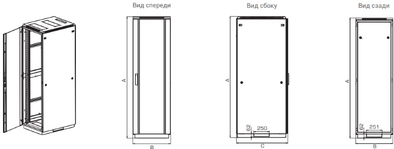 Комплект монтажный шкафа штк м 33 47